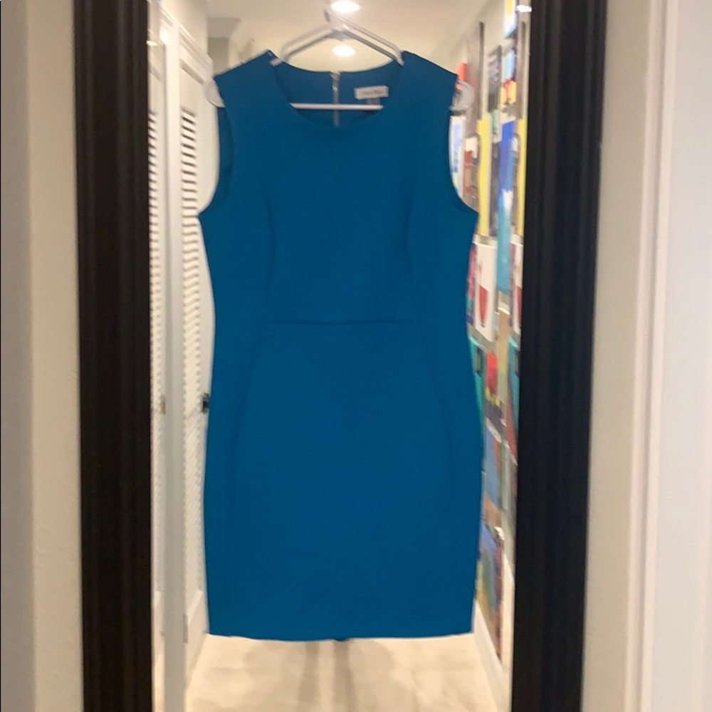 Teal blue dress